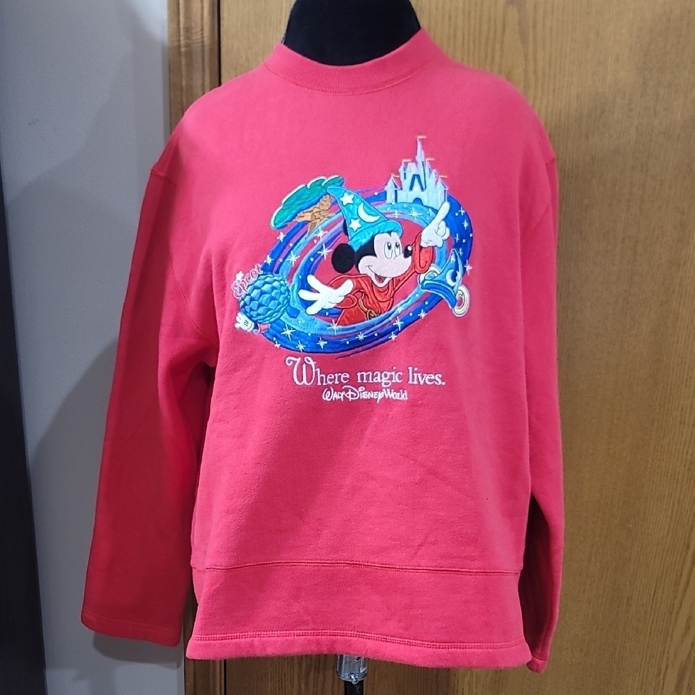 Red Disney World Mickey Sweatshirt